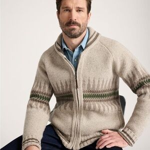 Pendleton sawtooth buck zip cardigan